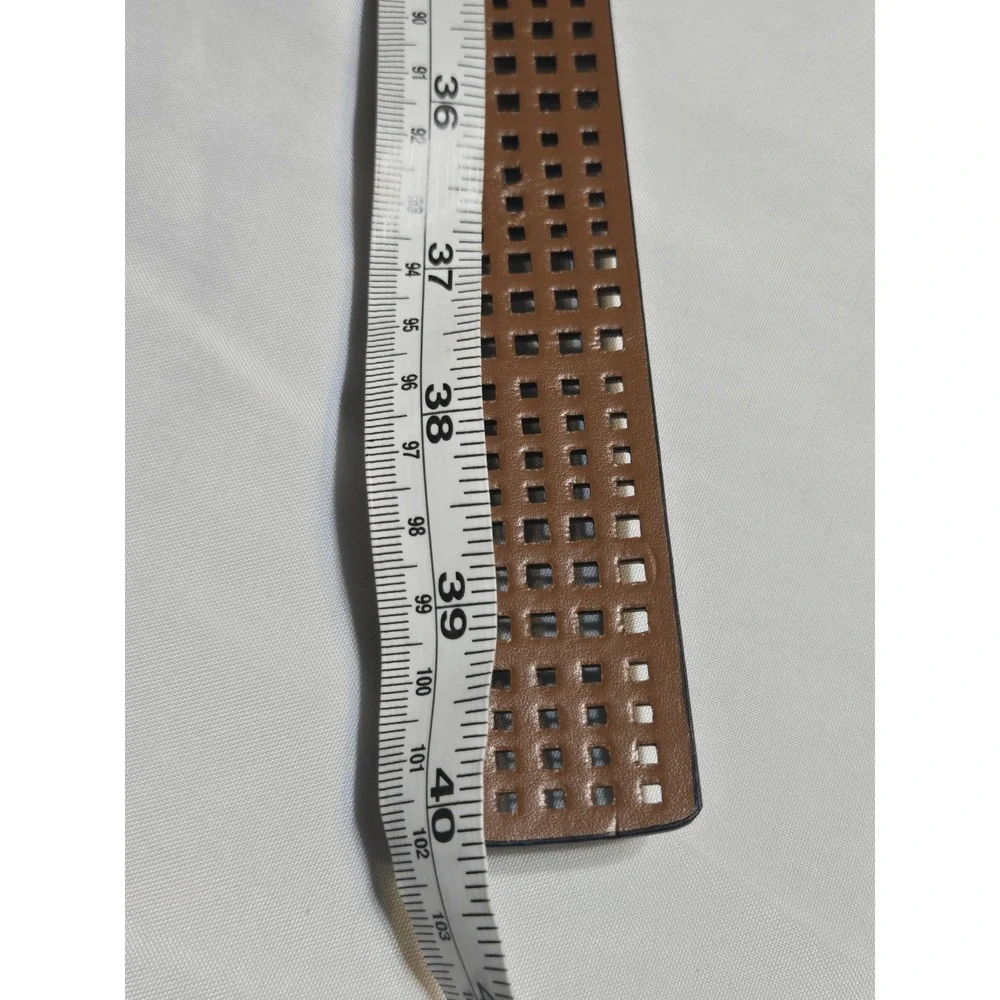 Chaps Perforated Navy Blue Mens Belt NWT Size Med Up To 40